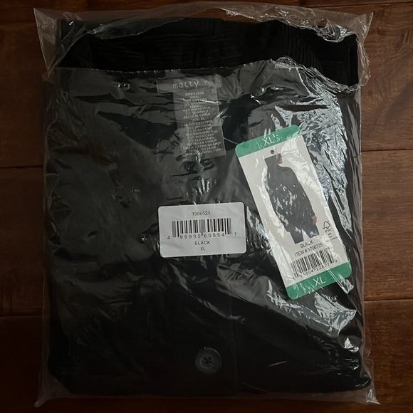 NWT Matty M Ladies Corduroy Black Jacket Size XL - Picture 4 of 5